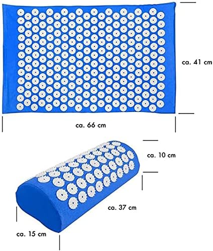 Akupressurmatte & Kissen Set/Akupunkturmatte (Blau)