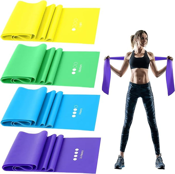 Premium Fitnessband-Set– Latexfreie Trainingsbänder für Kraft, Yoga & Pilates – Ideal für Workout & Physiotherapie