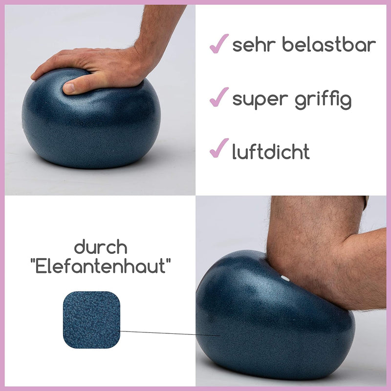 Rutschfester & Superleichter Soft Pilates Ball - Gymnastikball Klein - 23cm